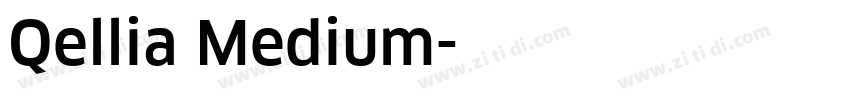 Qellia Medium字体转换